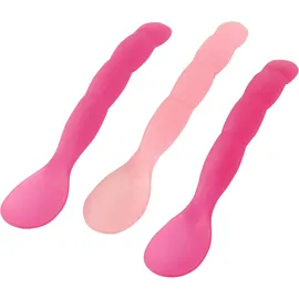 PRIMAMMA Κουταλάκι μαλακό Σετ τριών τεμαχίων για μωρά 6+ μηνών code 820 Pink