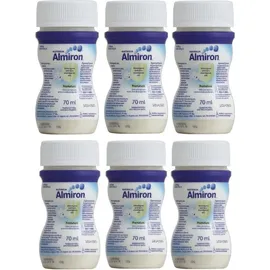 Almiron Premature της NUTRICIA, ειδικό γάλα για πρόωρα / λιποβαρή μωρά σε υγρή μορφή (Πλαστικό φιαλίδιο 70ml), συσκευασία 6 τεμαχίων