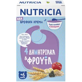 Nutricia 4 Δημητριακά & Φρούτα Βρεφική Κρέμα από τον 6ο μήνα 250gr