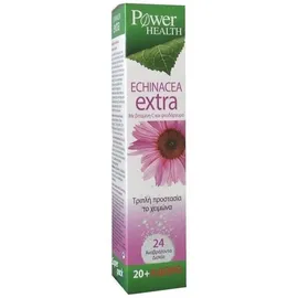 POWER HEALTH Echinacea Extra για την Ενίσχυση του Ανοσοποιητικού, 20+4Αναβρ.Δισκία