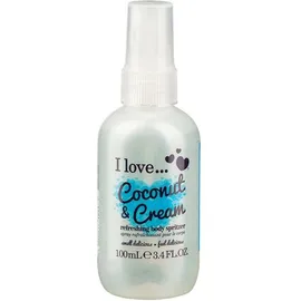 I LOVE Coconut & Cream Refreshing Boby Spritzer,  Σπρέι που  αρωματίζει και ανανεώνει το σώμα, 100ml