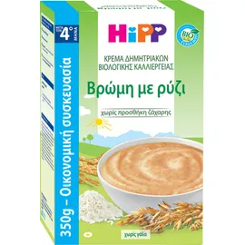 HiPP Οικονομική Συσκευασία Κρέμα Βρώμη Με Ρύζι από τον 4ο μήνα 350gr