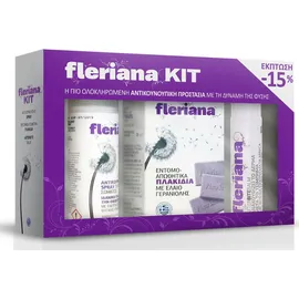 POWER HEALTH Fleriana Kit Αντικουνουπικό Σπρέι, 100ml & Εντομοαπωθητικά Πλακίδια, 20ΤΜΧ & After Bite Balm με Βάλσαμο, 20ml