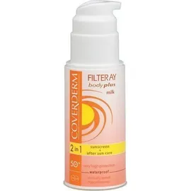COVERDERM Filteray Body Plus Milk SPF50 & After Sun (2σε1), Αντηλιακό Γαλάκτωμα Σώματος, 100ml