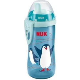 NUK Kiddy Cup 300ml Παγούρι με ρύγχος και κλιπ Μπλε Πιγκουΐνος για νήπια 12+ μηνών 1 τμχ. Code 10.751.084