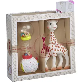 SOPHIE LA GIRAFE Teether & Rattle Baby Gift Set Σετ δώρου με την Σόφι και κουδουνίστρα μαλακή μαράκα Σε κουτί δώρου με Κάρτα (SKU): S000009