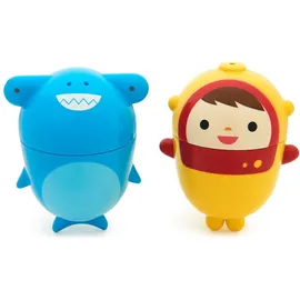 MUNCHKIN 2τχ Easy Clean Squirts Παιχνίδια Μπάνιου Αντιμουχλικά Ευκολοκαθάριστα για παιδιά 9+ μηνών Χρώμα Μπλε Συσκευασία 2τμχ. code 11203