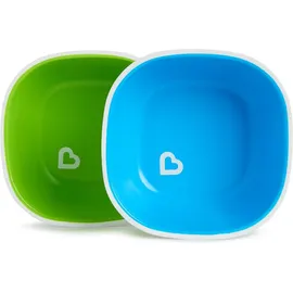 MUNCHKIN Splash Toddler Bowls Δύο Βαθιά Μπολ με αντιολισθητική βάση για παιδιά 6+ μηνών Χρώμα Μπλε / Πράσινο Συσκευασία 2 τμχ. code 12446