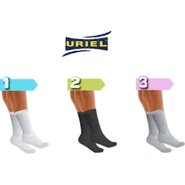 Uriel Κάλτσες Διαβητικών / Αντισηπτικές σε λευκό χρώμα 390