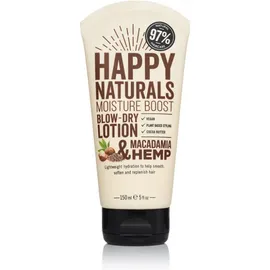 HAPPY NATURALS Macadamia & Hemp Moisture Boost Blow-Dry Lotion 150ml