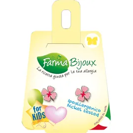 FARMA BIJOUX Σκουλαρίκια Υποαλλεργικά σχήμα Λουλούδι 8mm, χρώμα ΡΟΖ ΣΜΑΛΤΟ, code: A553