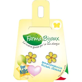 FARMA BIJOUX Σκουλαρίκια Υποαλλεργικά σχήμα Λουλούδι 8mm, χρώμα ΚΙΤΡΙΝΟ ΣΜΑΛΤΟ, code: A550