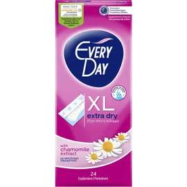 EVERYDAY Extra Dry XL Σερβιετάκια με Έξτρα Στεγνό Κάλυμα & Εκχύλισμα Χαμομηλιού 24τεμ.