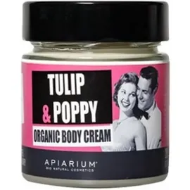 APIARIUM Tulip & Poppy Organic Body Cream 200ml (Βιολογική Κρέμα Σώματος Τουλίπα - Παπαρούνα)