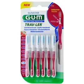 Gum Trav-Ler Interdental Brush 1612 (1,4mm) - 6 Brushes