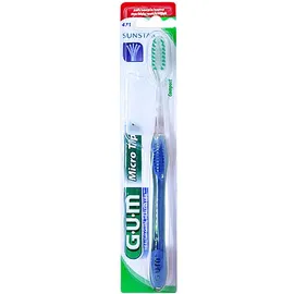 Gum 471 Micro Tip Compact Soft Οδοντόβουρτσα Μπλε