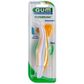 Gum 847 Flosbrush Waxed Πορτοκαλί-Λευκό