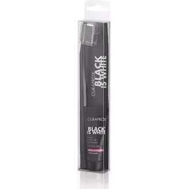 CURAPROX Σετ με Οδοντόβουρτσα Black is White 1τμχ & Tough Whitening Toothpaste 8ml