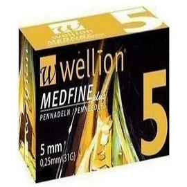 WELLION Βελόνες Πένας Ινσουλίνης Wellion Medfine plus 5mm 0,25mm (31G) - 50τεμ