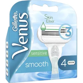 Gillette Venus Smooth Sensitive Ανταλλακτικές Λεπίδες Γυναικείας Ξυριστικής Μηχανής, 4 τεμάχια
