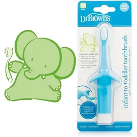 Dr. Browns Infant toToddler Toothbrush Βρεφική Οδοντόβουρτσα 0-3 ετών, Χρώμα Σιέλ, 1 τεμάχιο