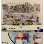 Surgical Face Masks 50 Παιδικές Χάρτινες Χειρουργικές Μάσκες 3 Στρώσεων Κροκόδειλοι [10 Τεμάχια Ανά Σακουλάκι x 5 Σακουλάκια Ανά Κουτί]