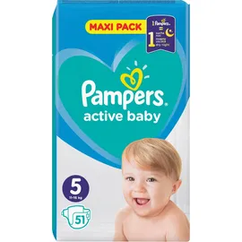 Pampers Active Baby Maxi Pack Νο 5 (11-16kg) 51τμχ