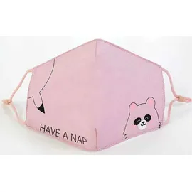 Παιδική Βαμβακερή Μάσκα Με Ρυθμιζόμενο Λαστιχάκι Raccon, 1 Τεμάχιο