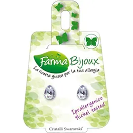 FARMA BIJOUX Σκουλαρίκια Υποαλλεργικά με κρύσταλλο Swarovski® , σχήμα σταγόνα 6mm, χρώμα Paradise, code: BE 47C60