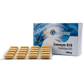 VioGenesis Coenzym Q10 400mg Συμπλήρωμα Διατροφής Για Την Καρδιά 60 Κάψουλες