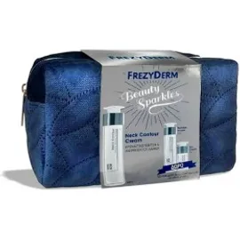 Frezyderm Beauty Sparkles Neck Contour Cream 50ml, Dermiox Cream 15ml, Eye Cream 5ml & Cosmetic Bag