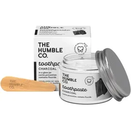 THE HUMBLE CO Humble, Οδοντόκρεμα σε Γυάλινο Βάζο με Σπάτουλα, Charcoal - 50ml