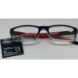 Zippo Γυαλιά Πρεσβυωπίας Κοκάλινα Χρώμα:Μαύρο Με Κόκκινους Βραχίονες [31Z091-RED300] +3.00