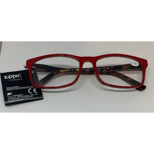 Zippo Γυαλιά Πρεσβυωπίας Κοκάλινα Χρώμα:Κόκκινο [31Z-B20-RED150] +1.50 -  Fedra