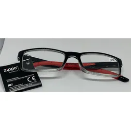 Zippo Γυαλιά Πρεσβυωπίας Κοκάλινα Χρώμα:Μαύρο Με Κόκκινους Βραχίονες [31Z091-RED350] +3.50