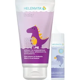 Helenvita Baby Nappy Rash Υγρή Πούδρα & Baby All Over Cleanser 200ml