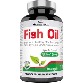 Anderson Fish Oil  Συμπλήρωμα Διατροφής Ωμέγα 3 100 Μαλακές Κάψουλες
