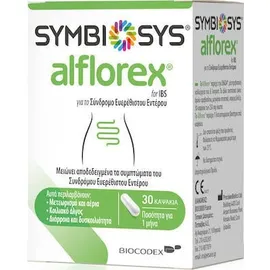 Symbiosys Alflorex Συμπλήρωμα Διατροφής Για Το Ευερέθιστο Έντερο 30 Κάψουλες