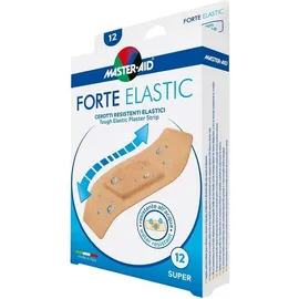 MASTER AID Forte Elastic Super, Ελαστικά Επιθέματα Τραύματος 86mm x 39mm - 12τεμ