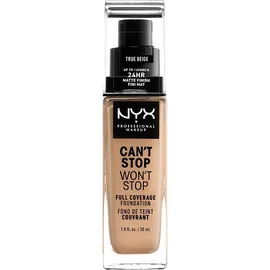 NYX PM Can't Stop Won't Stop Full Coverage Foundation  8 TRUE BEIGE 30ml