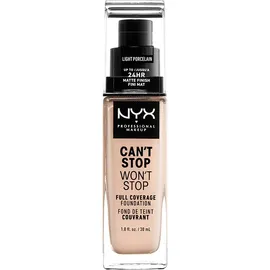 NYX PM Can't Stop Won't Stop Full Coverage Foundation  1,3 LIGHT PORCELAIN 30ml