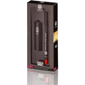 Garden Promo Kiss & Wink Set Lips  Intense Color Lipstick 4.5gr & Velvet Creamy Lip Pencil [25 Burgundy - 07 Lust And Love]