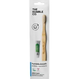 THE HUMBLE CO Σετ ταξιδιού Οδοντόβουρτσα Baboo & Οδοντόκρεμα -7gr