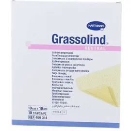Hartmann Grassolind επίθεμα με αλοιφή αποστειρωμένο 10X10cm 10τεμ.