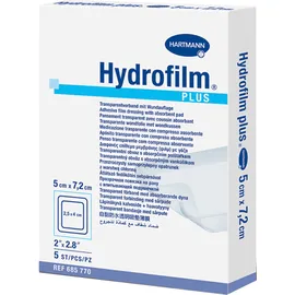 Hartmann Hydrofilm plus αυτοκόλλητο επίθεμα 5x7,2cm 5τεμ.