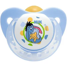 Nuk Trendline Disney Winnie the Pooh Πιπίλα Καουτσούκ με Κρίκο, από 6-18 μηνών, 1 τεμάχιο