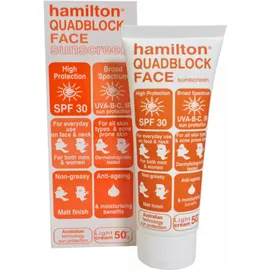Hamilton Quadblock Face Sunscreen SPF30 50gr