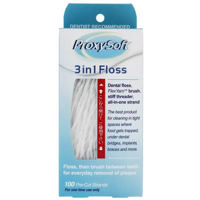 Proxy Soft 3 in 1 Floss Οδοντικά Νήματα 100τμχ | Fedra