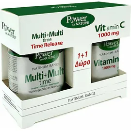 Classics Platinum Multi+Multi Time 30tabs+Δωρο Vitamin C 1000mg 20tabs