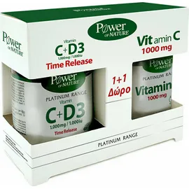 Platinum C+D3 1000mg/1000IU 30tabs+ Δωρο Vitamin C 1000mg 20tabs
